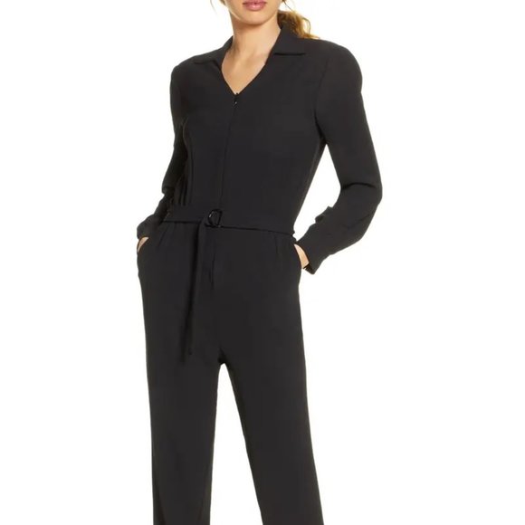 🎁 Fraiche By J Utility Long Sleeve Jumpsuit - Picture 2 of 11